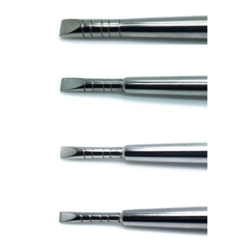 4 Pcs Dental Chisels Straight Ridge